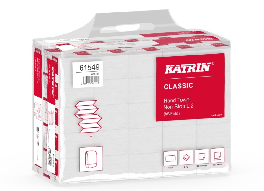 Katrin Classic Hand Towel Non Stop L2 wide Handy Pack 61549