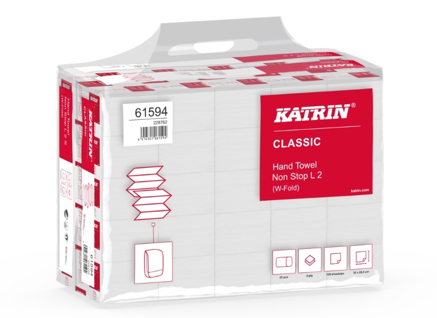 Katrin Classic Hand Towel Non Stop L2 Handy Pack 61594 
