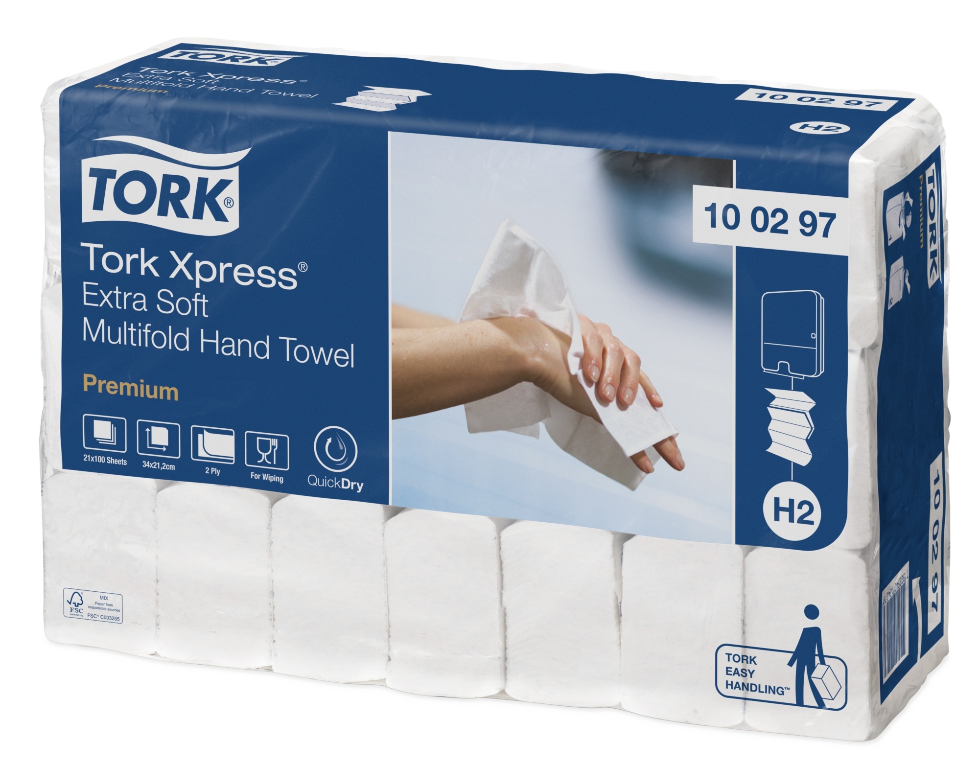  Tork Xpress® ekstra miękki ręcznik Multifold w składce wielopanelowej  100297